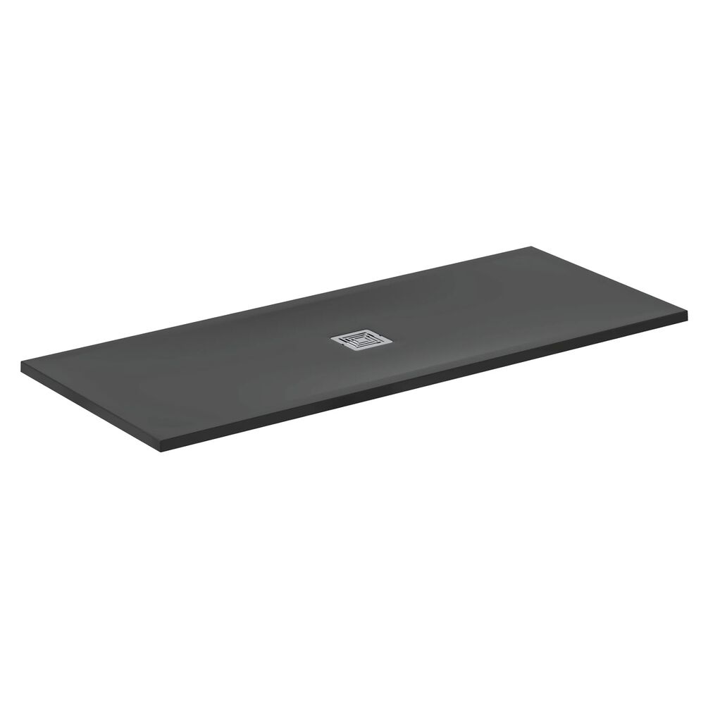 Cutout image of Ideal Standard Ultraflat S+ Jet Black 1700 x 700mm Stone Resin Shower Tray